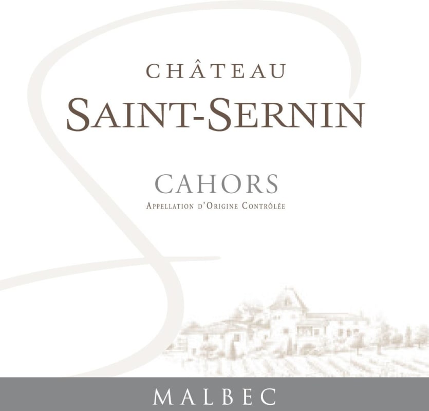 Chateau Saint-Sernin Cahors 2009 Front Label