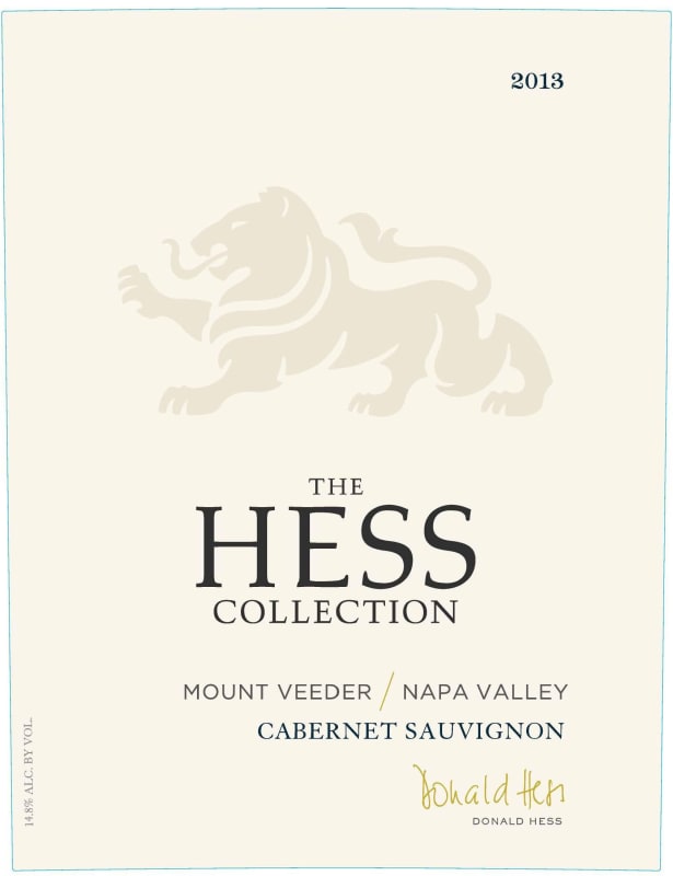 Hess Hess Collection Cabernet Sauvignon 2013 Front Label