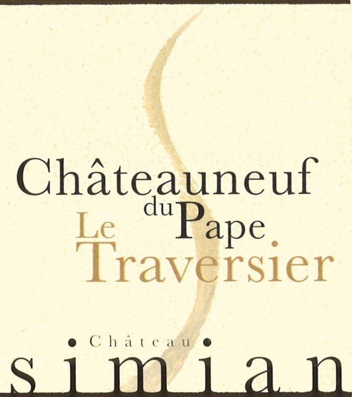 Chateau Simian Chateau Simian Le Traversier Blanc 2013 Front Label