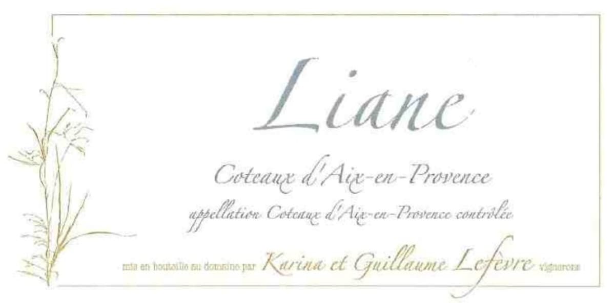 Chateau Sulauze Coteaux d'Aix en Provence Liane Rouge 2014 Front Label