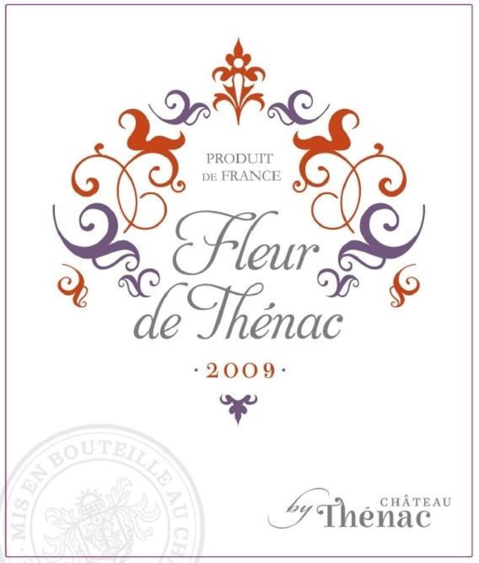 Chateau Thenac Fleur de Thenac 2009 Front Label