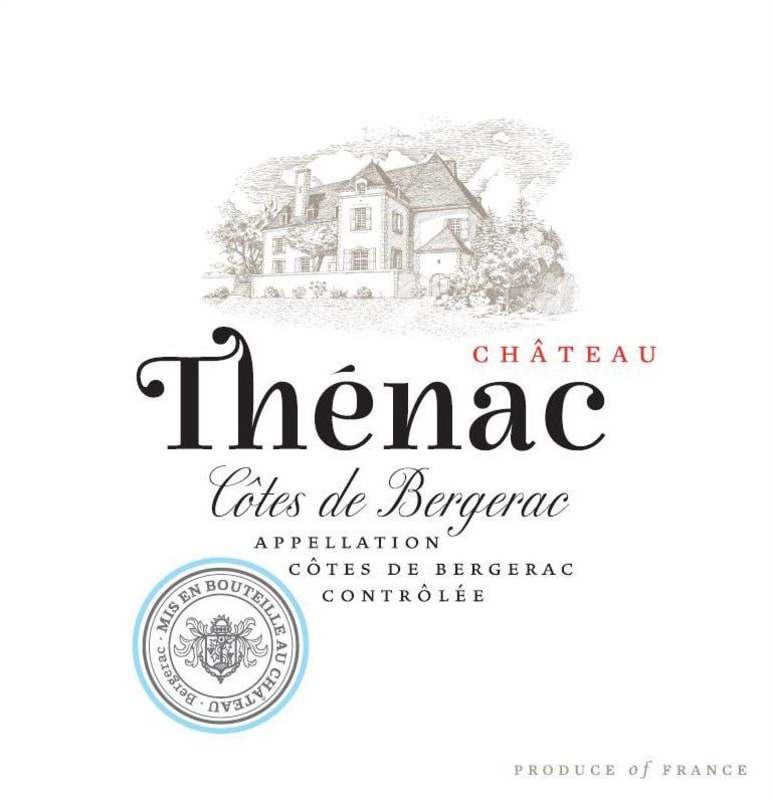 Chateau Thenac Cotes de Bergerac 2014 Front Label