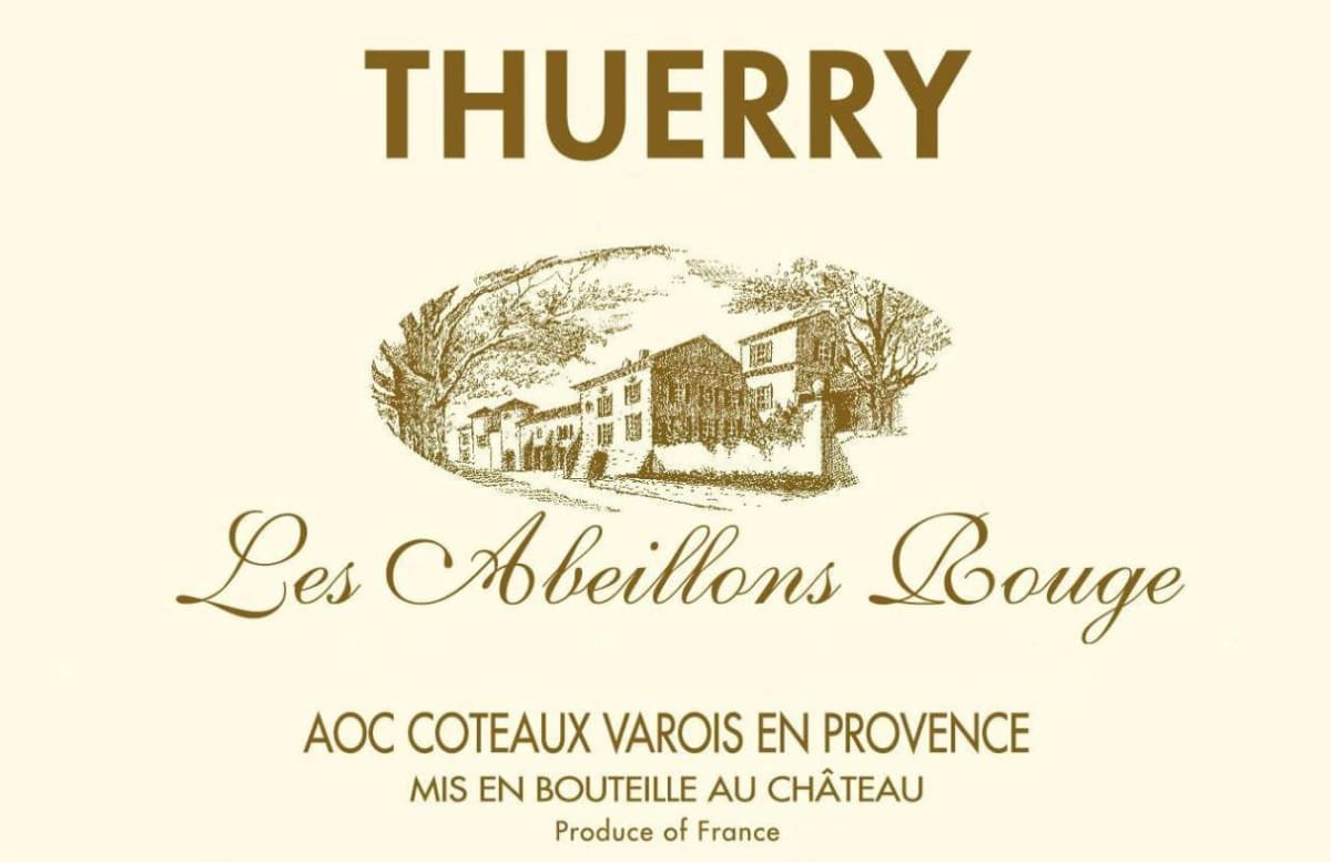 Chateau Thuerry Coteaux Varois Les Abeillons Rouge 2013 Front Label
