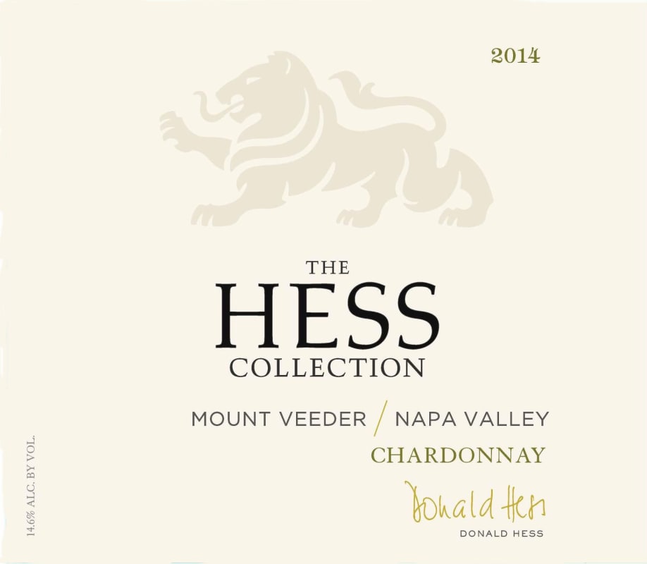 Hess Chardonnay 2014 Front Label