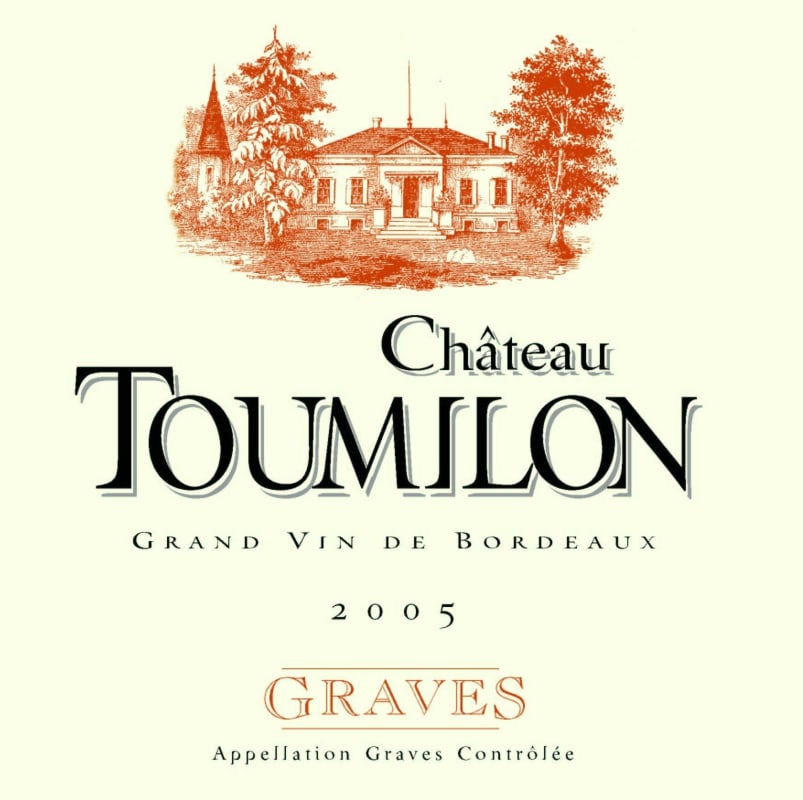 Chateau Toumilon Graves Blanc 2005 Front Label