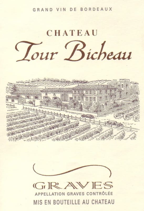Chateau Tour Bicheau Graves Blanc 2010 Front Label