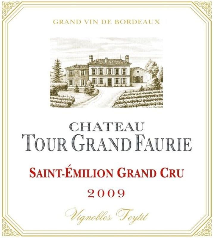 Chateau Tour Grand Faurie Saint-Emilion 2009 Front Label