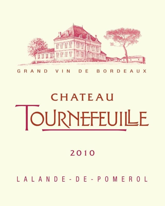 Chateau Tournefeuille Lalande-de-Pomerol 2010 Front Label