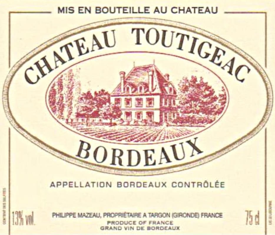 Chateau Toutigeac 2011 Front Label