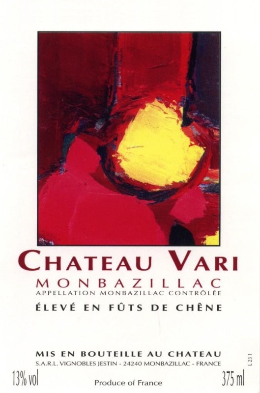 Chateau Vari Monbazillac 2003 Front Label