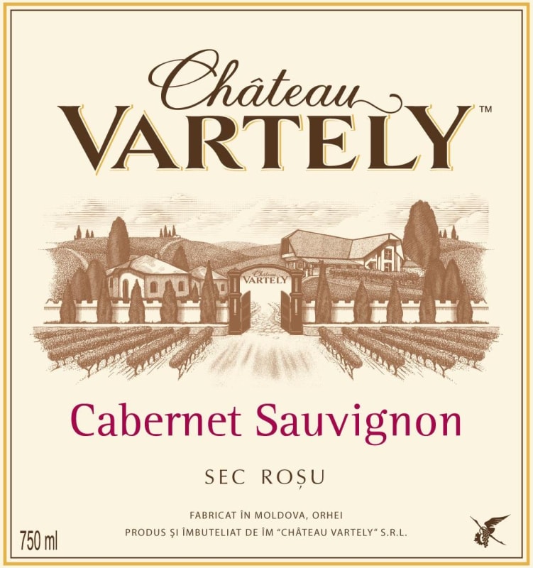 Chateau Vartely Cabernet Sauvignon 2012 Front Label