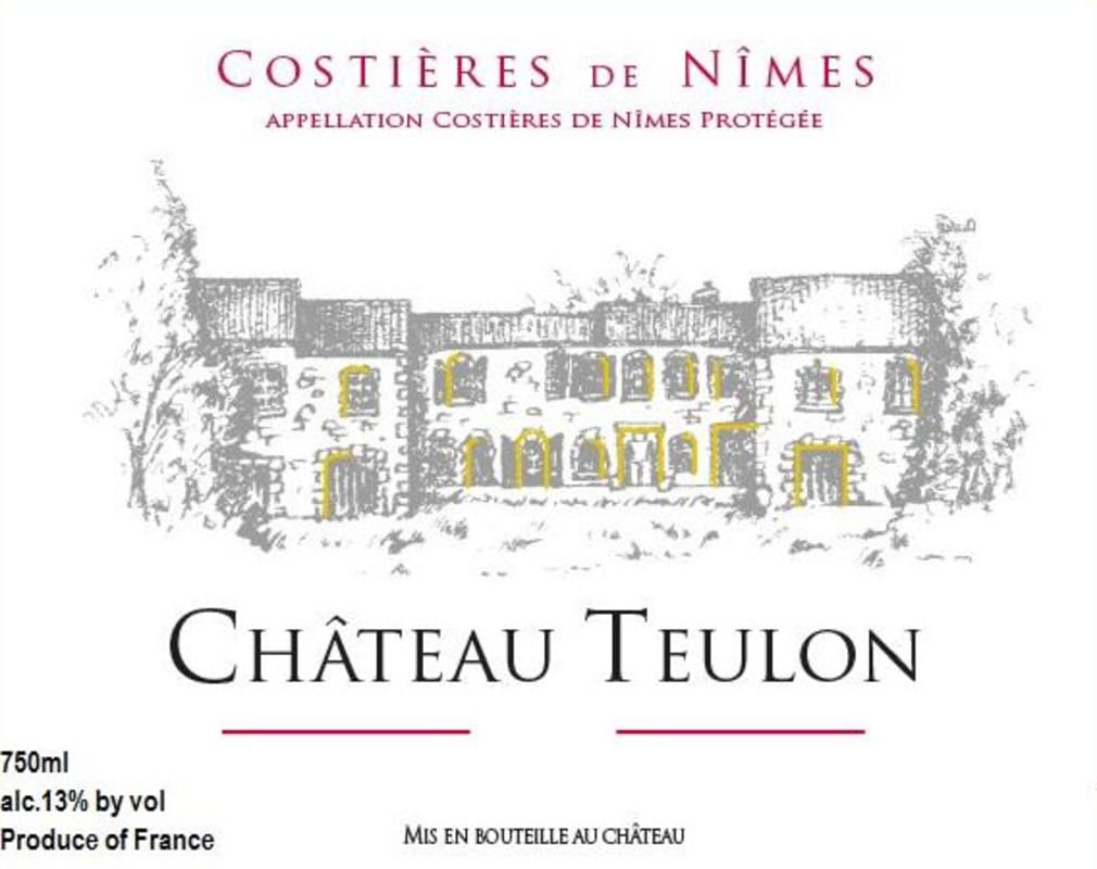 Chateau Vessiere Costieres de Nimes 2014 Front Label