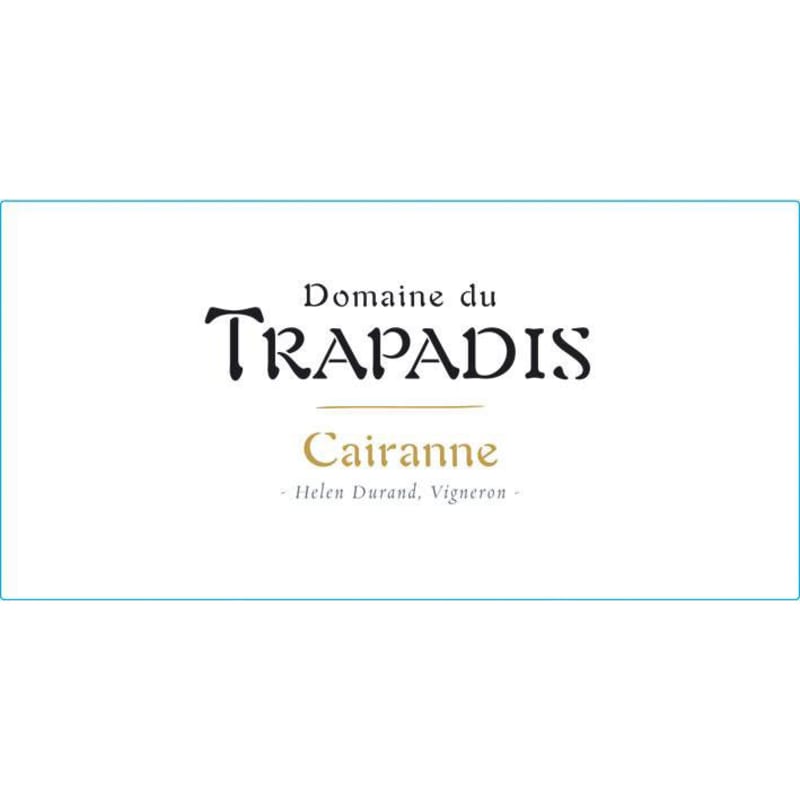 Domaine du Trapadis Cairanne 2012 Front Label
