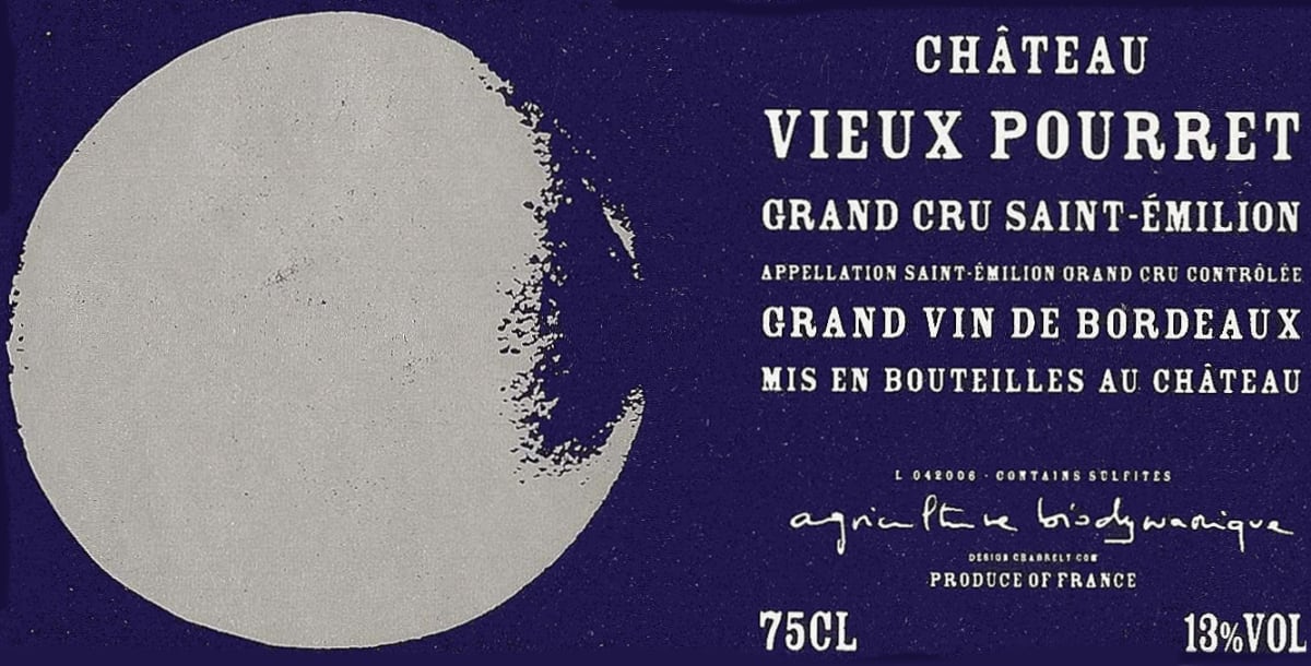 Chateau Vieux Pourret Saint-Emilion Grand Cru 2012 Front Label