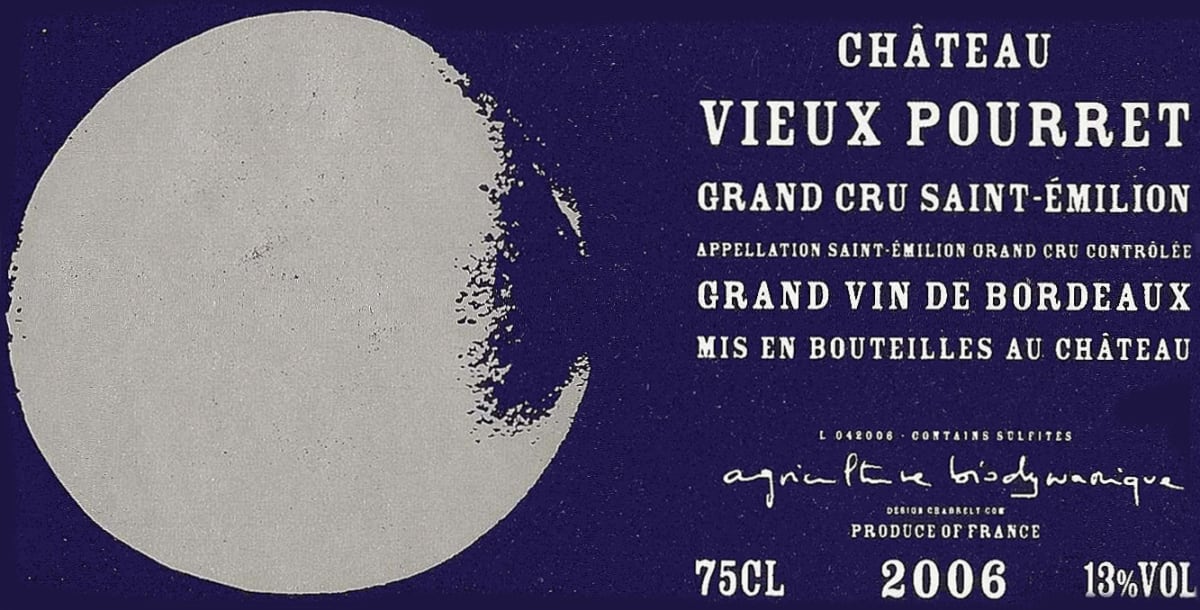 Chateau Vieux Pourret Saint-Emilion Grand Cru 2006 Front Label