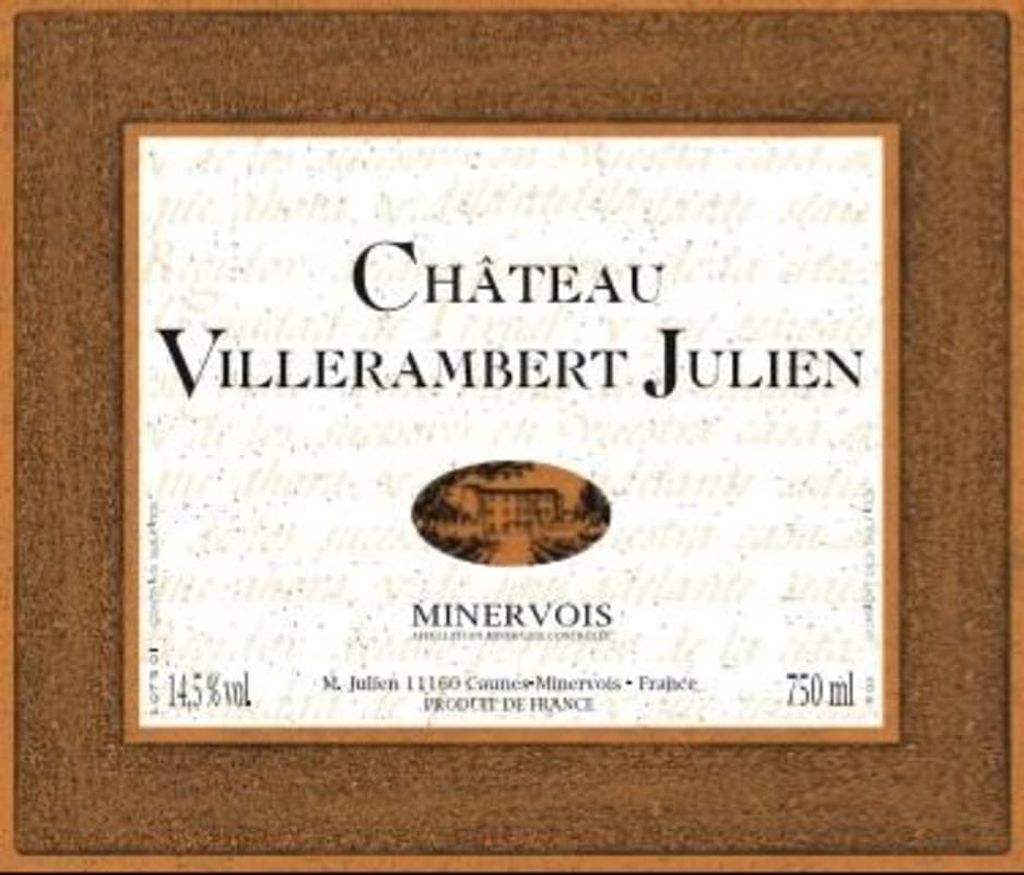 Chateau Villerambert-Julien Minervois 2009 Front Label