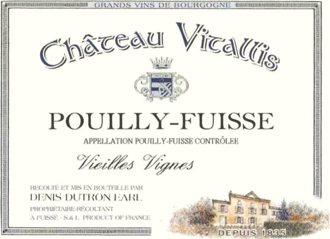 Chateau Vitallis Pouilly-Fuisse Vieilles Vignes 2010 Front Label