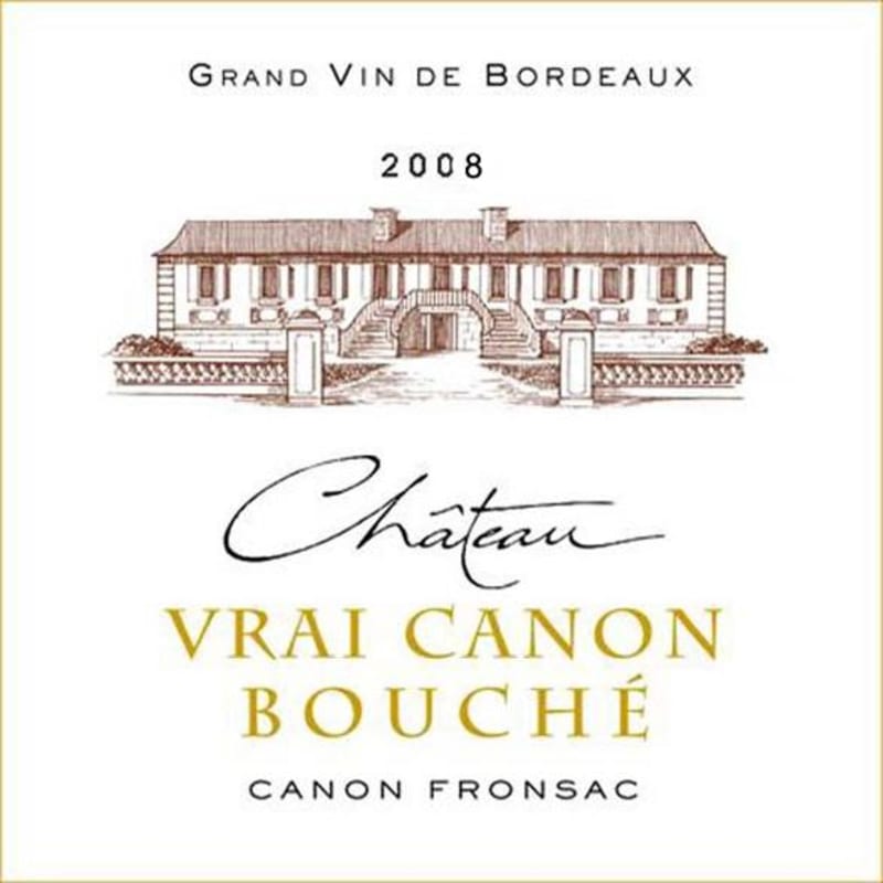 Chateau Vrai Canon Bouche Canon Fronsac 2008 Front Label
