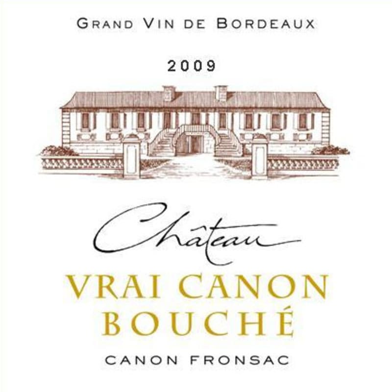Chateau Vrai Canon Bouche Canon Fronsac 2009 Front Label
