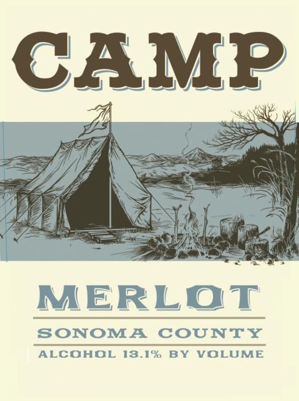 Camp Merlot 2014 Front Label