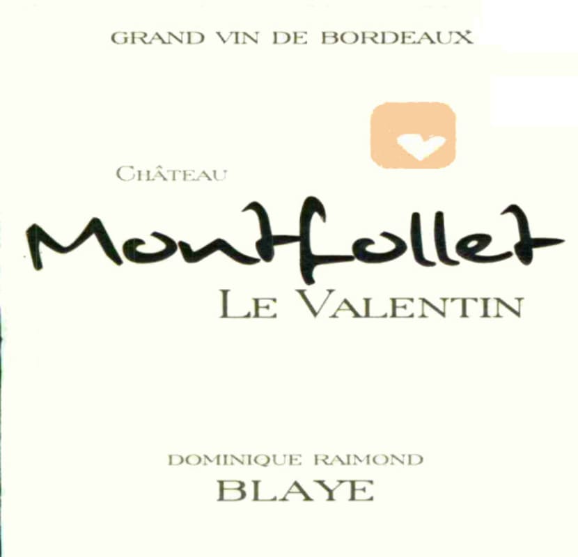 Chateaux Solidaires Chateau Montfollet Le Valentin 2007 Front Label