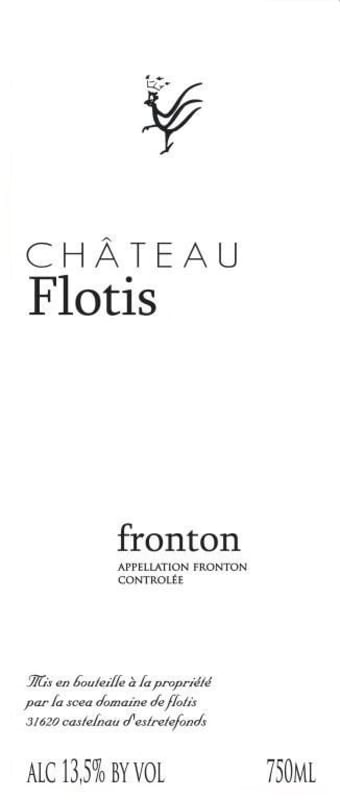 Chemin de Flotis Fronton 2012 Front Label