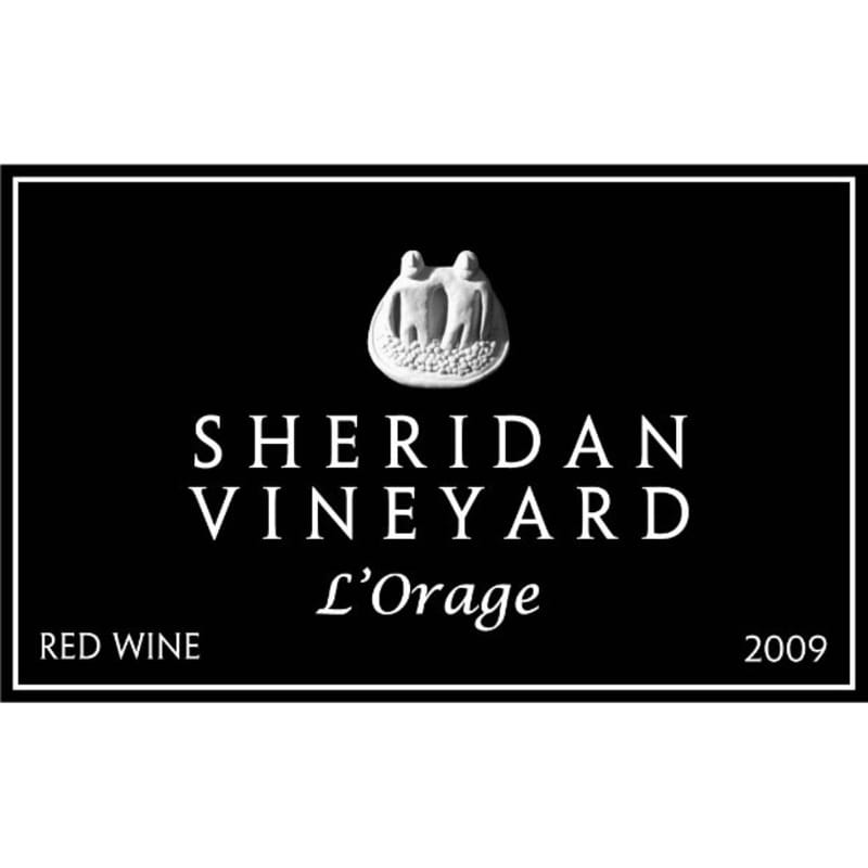 Sheridan Vineyard L'Orage 2009 Front Label