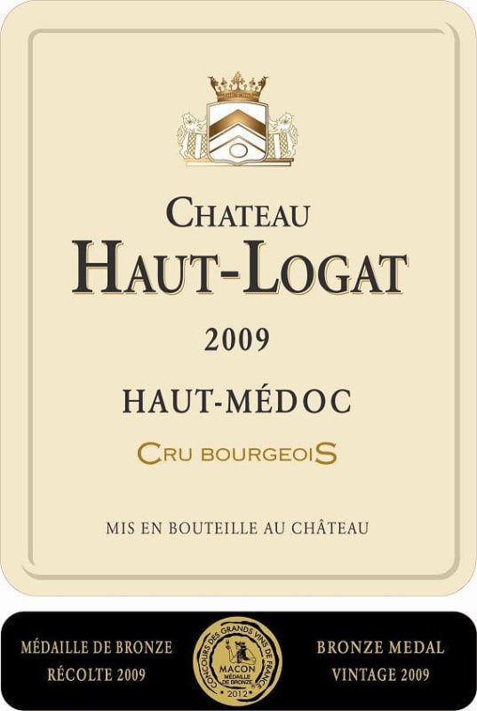 Cheval Quancard Chateau Haut-Logat 2009 Front Label