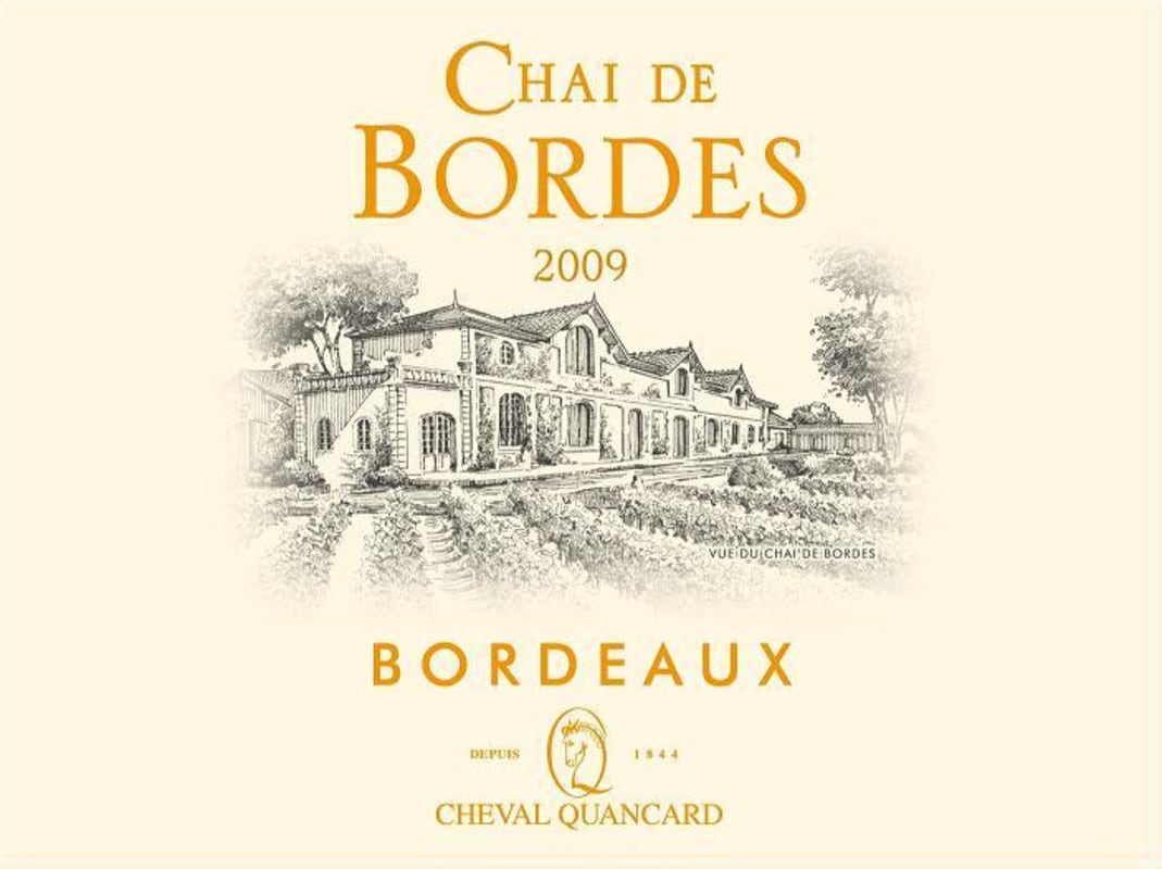 Cheval Quancard Chai de Bordes Rouge 2009 Front Label