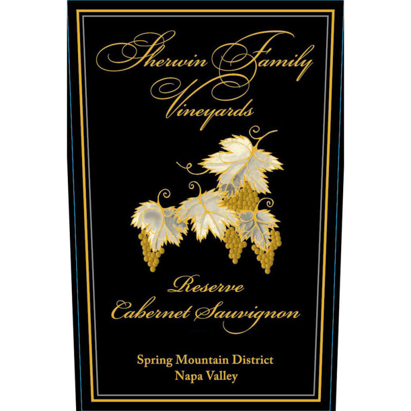 Sherwin Family Vineyards Spring Mountain District Reserve Cabernet Sauvignon 2007 Front Label