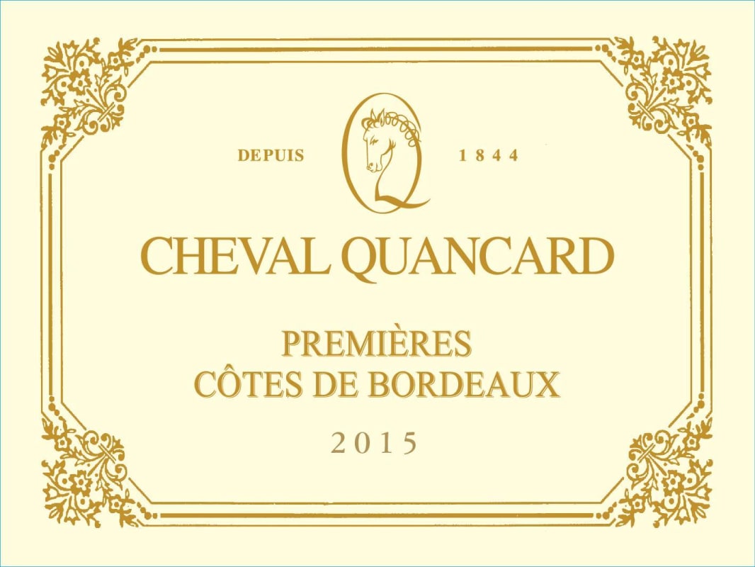 Cheval Quancard Doux Blanc 2015 Front Label