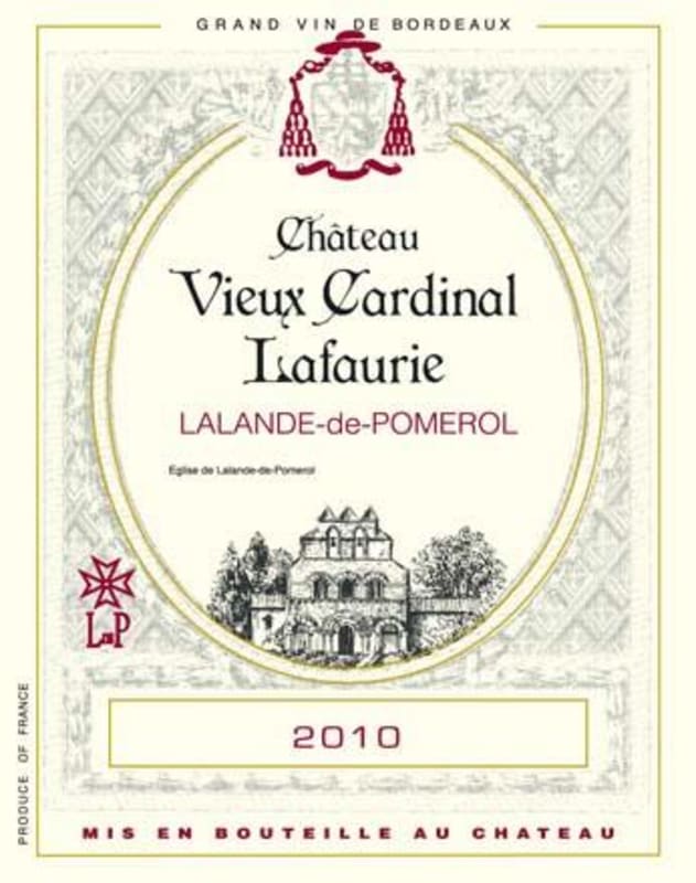 Cheval Quancard Chateau Vieux Cardinal Lafaurie 2010 Front Label