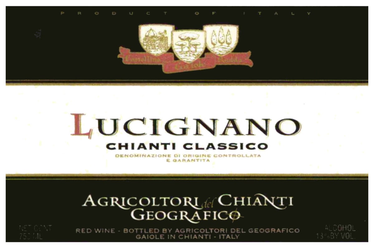 Chianti Geografico Chianti Classico Lucignano 2012 Front Label