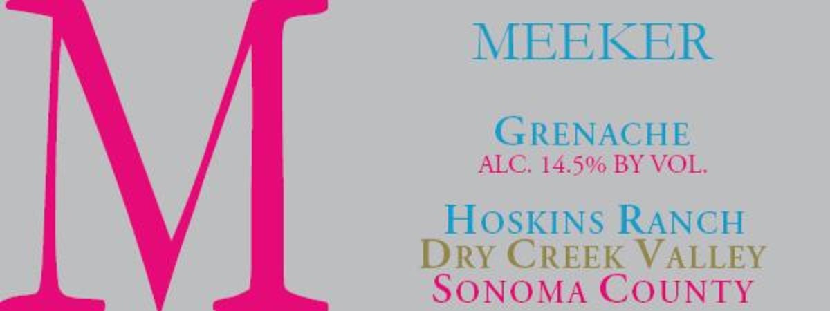 Meeker Hoskins Ranch Grenache 2013 Front Label