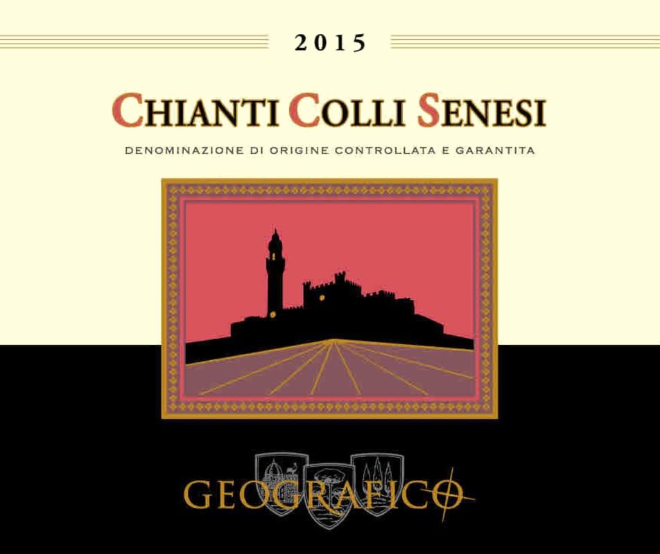 Chianti Geografico Chianti Colli Senesi 2015 Front Label