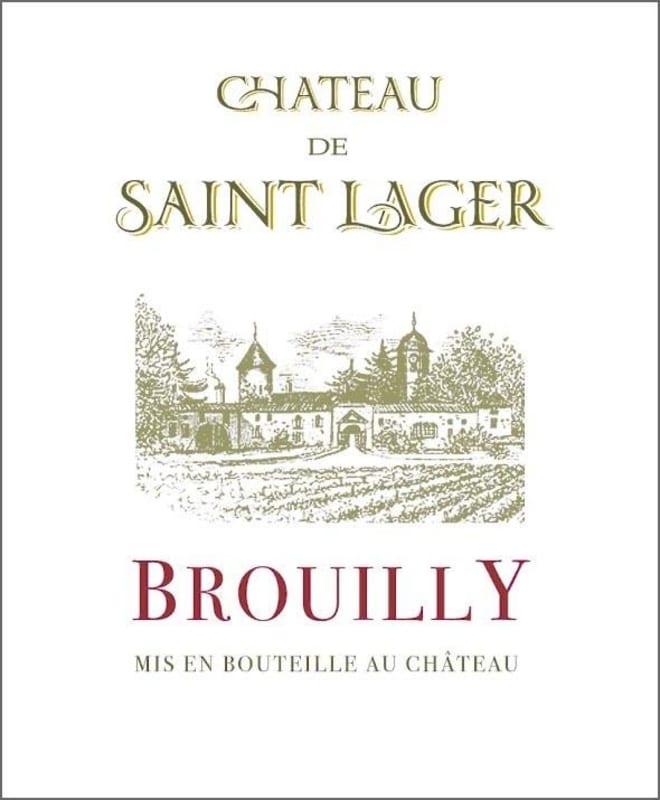 Christian Vergier Chateau de Saint Lager Brouilly 2013 Front Label