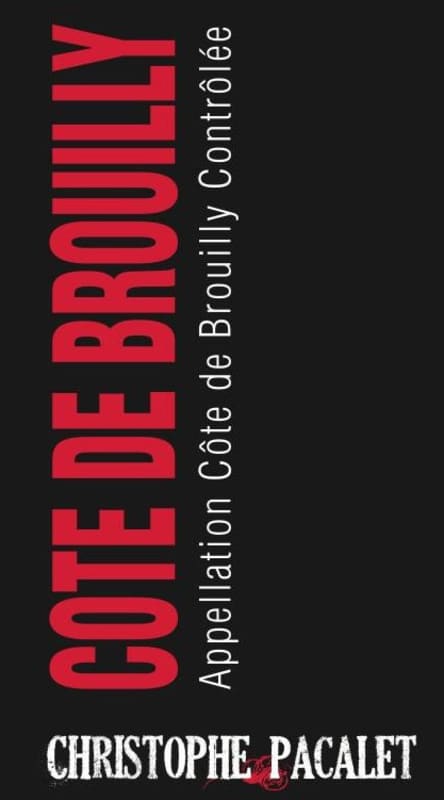 Christophe Pacalet Cote de Brouilly 2014 Front Label