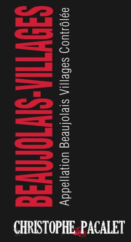 Christophe Pacalet Beaujolais Villages 2015 Front Label
