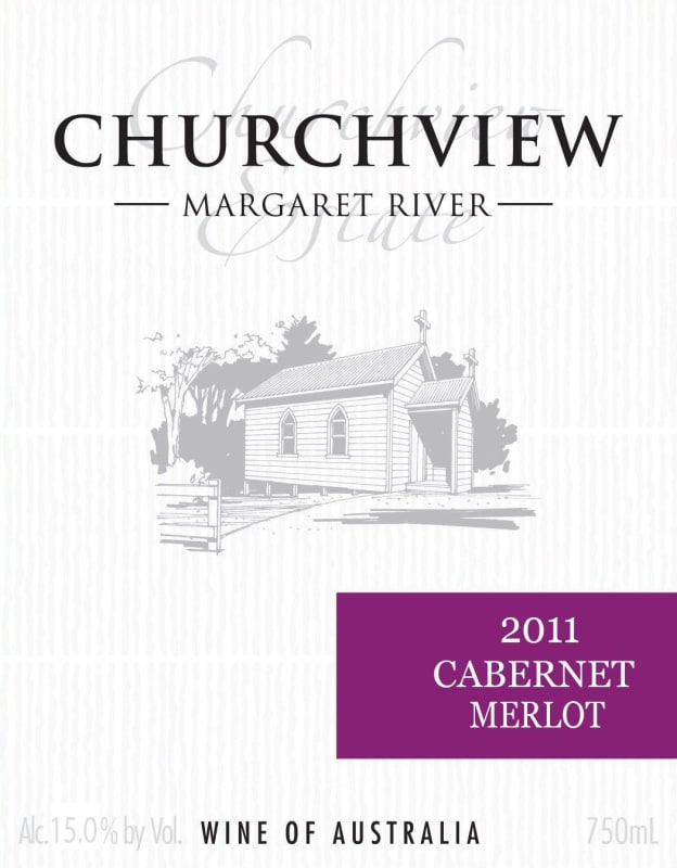 Churchview Estate Cabernet Sauvignon Merlot 2011 Front Label