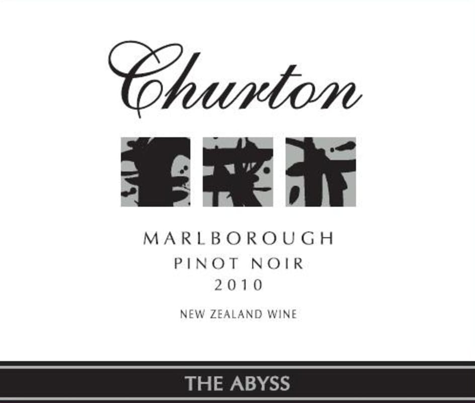Churton Estate The Abyss Pinot Noir 2010 Front Label