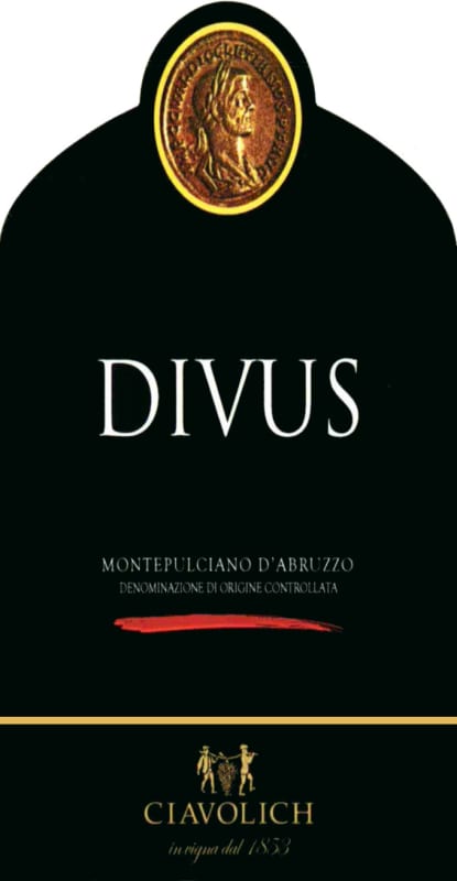 Ciavolich Montepulciano d'Abruzzo Divus 2011 Front Label