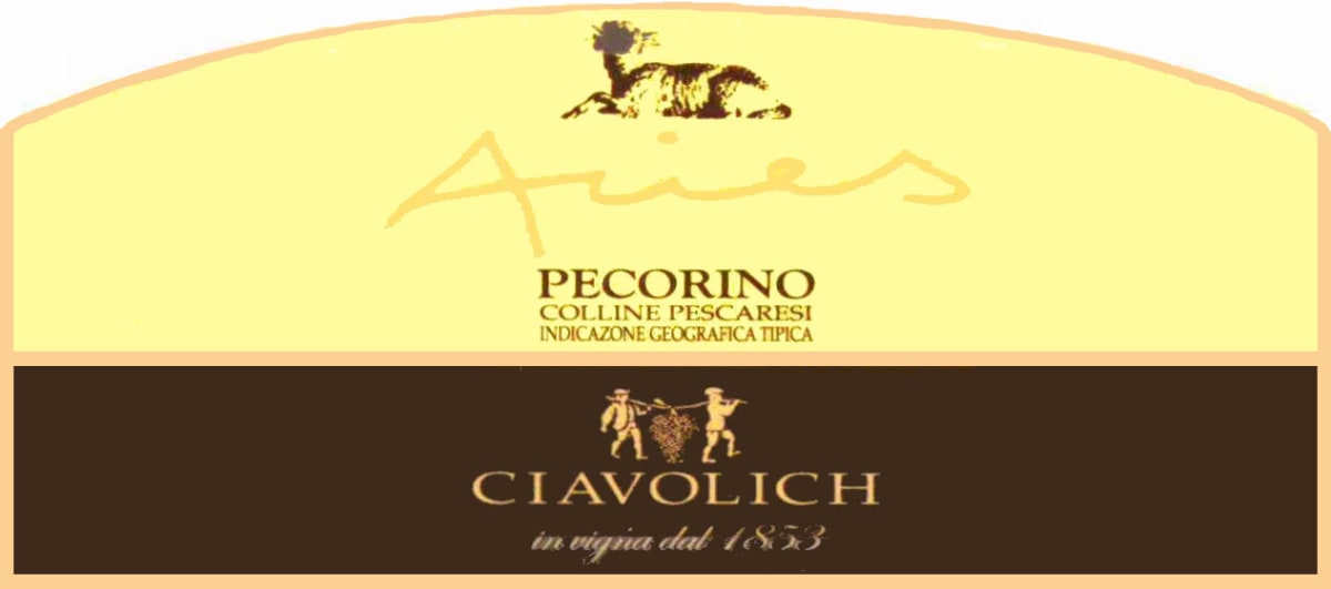 Ciavolich Colline Pascaresi Aries Pecorino 2015 Front Label