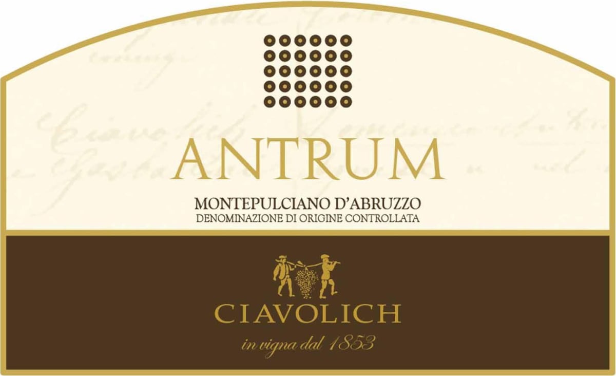 Ciavolich Montepulciano d'Abruzzo Antrum 2007 Front Label