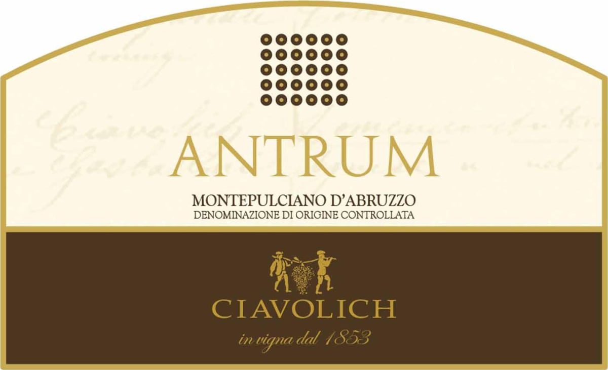 Ciavolich Montepulciano d'Abruzzo Antrum 2008 Front Label