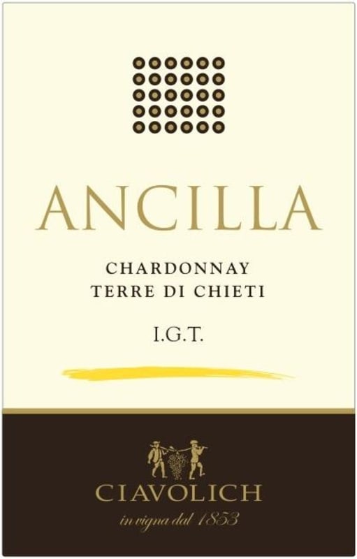 Ciavolich Terre di Chieti Ancilla Chardonnay 2014 Front Label