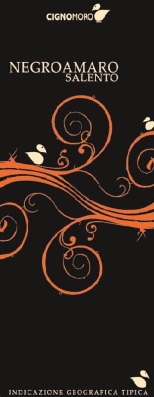 Cignomoro Salento Negroamaro 2013 Front Label