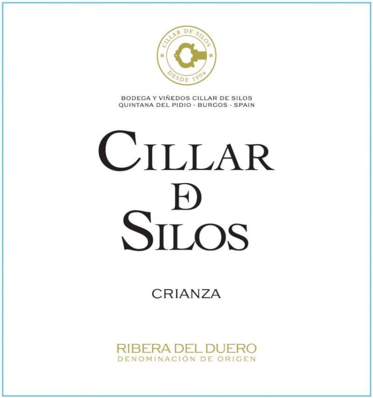 Cillar de Silos Crianza 2012 Front Label