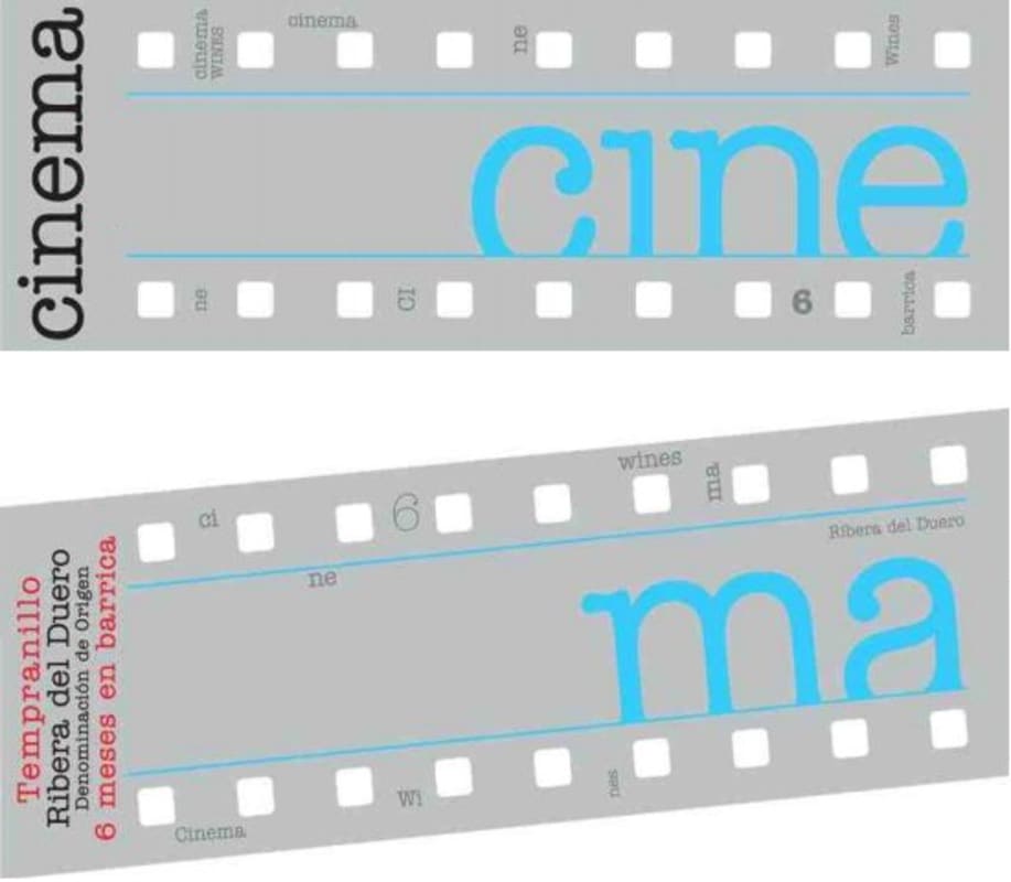 CinemaWines Cinema Tempranillo 2013 Front Label