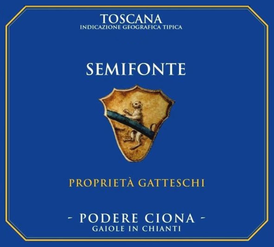 Ciona s.s. Toscana Semifonte 2011 Front Label