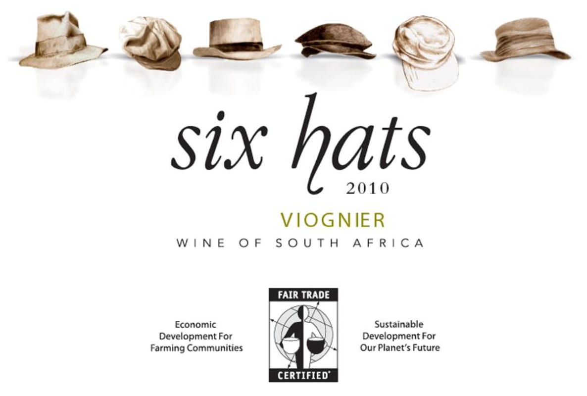 Six Hats Viognier 2010 Front Label